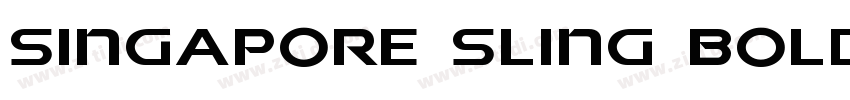 Singapore Sling Bold字体转换